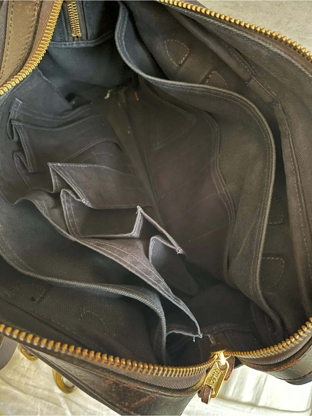 Filson 70257 Rugged Twill Briefcase Computer Bag In Navy